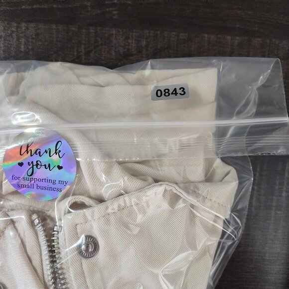 Abercrombie & Fitch Women S Preppy White Versatile Vintage Baddie Popover Jacket - Picture 14 of 14